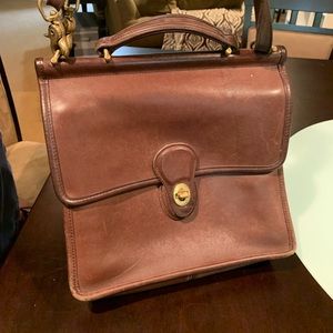 Vintage Coach crossbody satchel bag